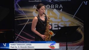 ANDORRA SAX FEST 2023: Ranna Taniguchi (Japan) plays Elegie Op. 44, Alexander Glazunov