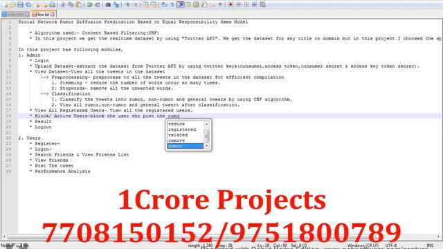 Social Network Rumor Diffusion Predication Based On Equal Responsibility Game Model-1Crore Projects смотреть онлайн
