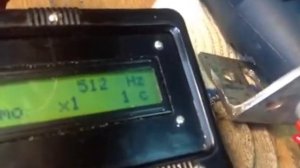 Измерение скорости вращения шпинделя дремеля при помощи частотомера.