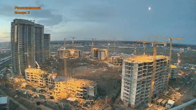 Строительство Переделкино Ближнее. Запись с web камеры. 22 апреля - 05 мая 2013г. смотреть онлайн