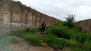 На Серёгу штыка напал медведь