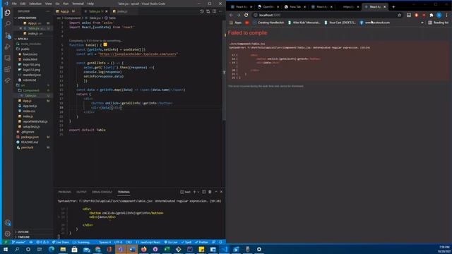 React JS Tutorial - How To Get Data From An API With React and display in a Bootstrap Table смотреть онлайн