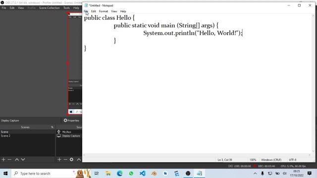 Hello World Java Program [Notepad | CMD] смотреть онлайн