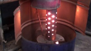 печь на отработанном масле с принудительным воздушным обдувом