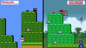 Super Mario Bros 2 | NES vs SNES | Graphics Comparison