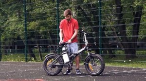 Складной электровелосипед с огромными колёсами. Обзор велогибрида Eltreco Pragmatic 500W