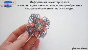 Анонс мастер класса брошь Восточная сказка фриволите анкарс