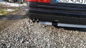 BMW E34 525i M50B25  1994 Exhaust Sound Straight Pipe LOUD