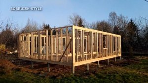 Каркасный дом 9м на 11м