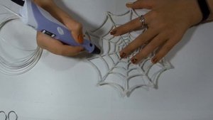 Рисуем паука и паутину 3D ручкой