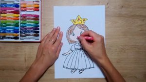 Как нарисовать принцессу? ПРИНЦЕССА. Урок рисования для детей. ПРОСТОЙ РИСУНОК.