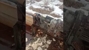 Шнековый измельчитель веток!щепорез! Auger shredder