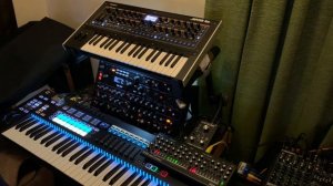 M83's OBLIVION (cover) - Roland JUPITER-Xm and SE-02, Novation Peak