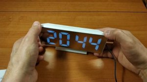 СВЕТОДИОДНЫЕ ЧАСЫ - ЗЕРКАЛО / ОБЗОР И НАСТРОЙКА