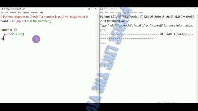 Python program to check whether the number is positive, negative or zero || Hindi смотреть онлайн