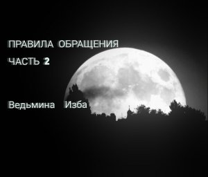 ПРАВИЛА ОБРАЩЕНИЯ. ОБЪЯСНЯЕТ ЯНА. ЧАСТЬ 2. ВЕДЬМИНА ИЗБА. ИНГА ХОСРОЕВА.mp4