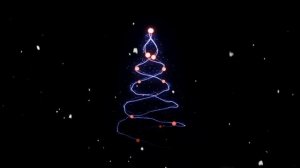 11 часов Новогодняя заставка для ТВ и Монитора, Новогоднее настроение, елка снег