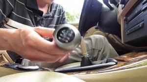 How to remove the gear shift knob on BMW E90
