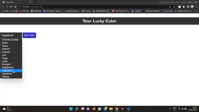12JS Your Lucky Color Responsive Website Pure HTML CSS SASS JavaScript jQuary with Animations and E смотреть онлайн