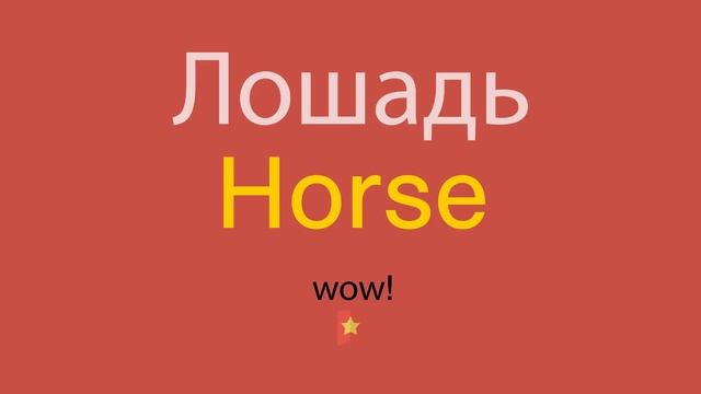Лошадь по-английски