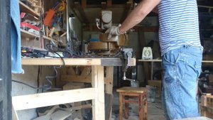 Воздуходувка ВАП -1 в работе