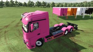 GARAGE OF COLORS! LOADING WHEAT TO THE MERCEDES BENZ ACTROS TRUCK ! TRANSPOTING TO THE GARAGE! FS 2