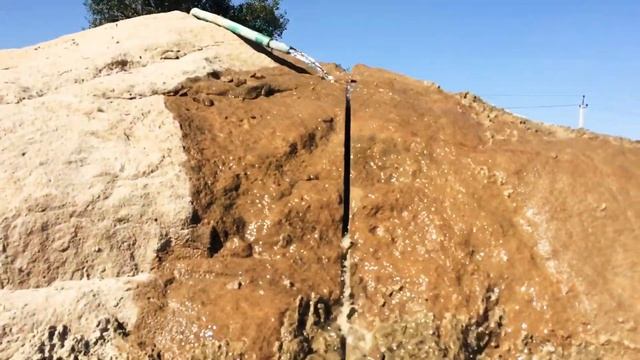 Резка камня алмазным канатом - Stone cutting with diamond wire
