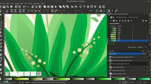 Made with Inkscape (Speed Art): Vector Grass (Green landscape)