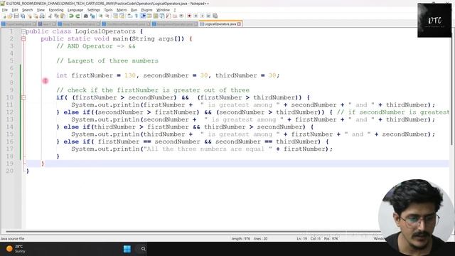 Logical Operators in Java |  Java In Hindi | AND OR in java | DineshDTC | && Operator || Operator