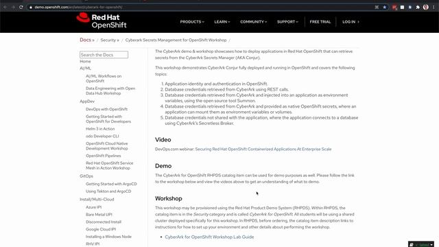 CyberArk Secrets Management in Red Hat OpenShift смотреть онлайн