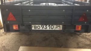 Работа фонарей на прицепе Fristom FT 122 T LED