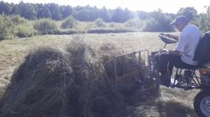 Толкатель сена на минитракторе. Часть 4.