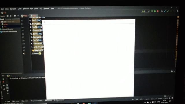 using Python turtle library