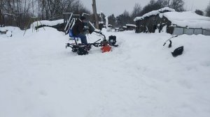 УГРА на Грунтозацепах по снегу