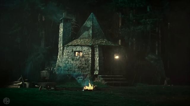 Hagrid's Hut | Harry Potter Music & Ambience - Rain and Night Sounds Near the Forbidden Forest смотреть онлайн