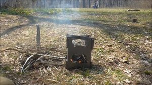 Печь щепочница Хобо / LSA HoBo Stove + тест