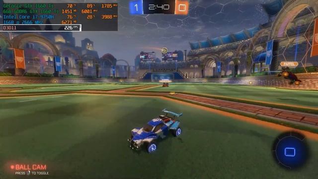 Laptop Gaming Lenovo Legion Y540 GTX 1660 Ti - Rocket League Gameplay & FPS смотреть онлайн