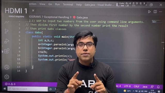 Exception Handling in Java | Java Full Course | Exception Handling java in hindi | GABS CLASSES JAV