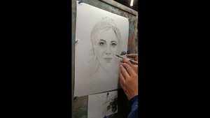 Как рисовать портрет через проектор