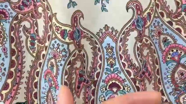 Платок из двухниточной Итальянской шерсти 135/135 «Река любви» Литвинова Елена
