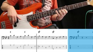 Chuck Berry - Johnny B Goode (Bass cover with tabs)