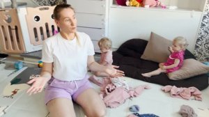 Зимний гардероб ТРОЙНЯШЕК!))) 👶👶👶 ( Архивное видео )