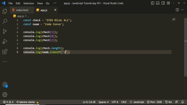 Mastering String Manipulation in JavaScript | Slice Method | Hindi/Urdu | JavaScript Tutorial #52