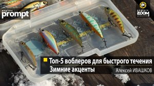 Топ-5 воблеров для быстрого течения: зимние акценты. Алексей Ивашков. Anglers Prompt
