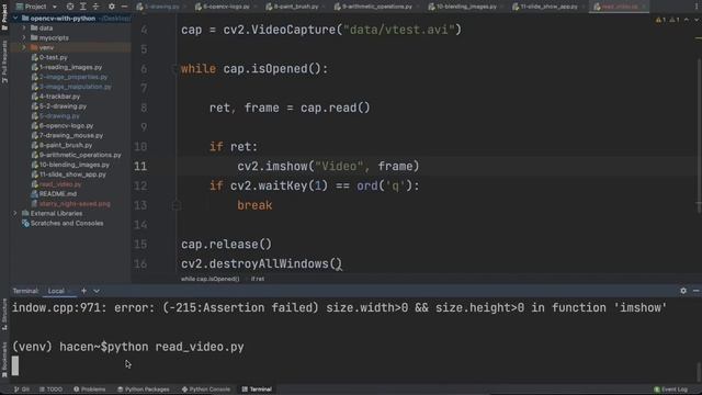 OpenCV with Python | 11-Read and Play Videos with OpenCV