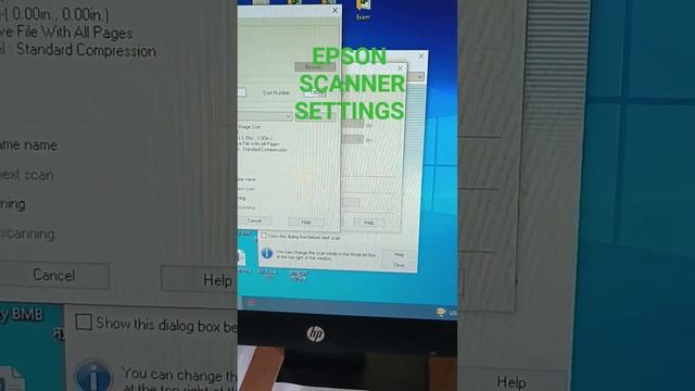 EPSON SCANNER SETTINGS