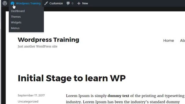 Wordpress Admin Panel Top Bar смотреть онлайн