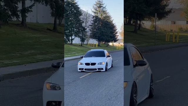 Close vs far zoom ? #bmw #e92 #low #pnw #car #n54 #slammed #static #cars #bmws