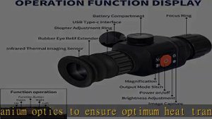 GOYOJO Thermal Scope Monocular 384X288 Refresh Rate 50 Hz, 25/35 mm Lens Rifle Scope with Rail Moun