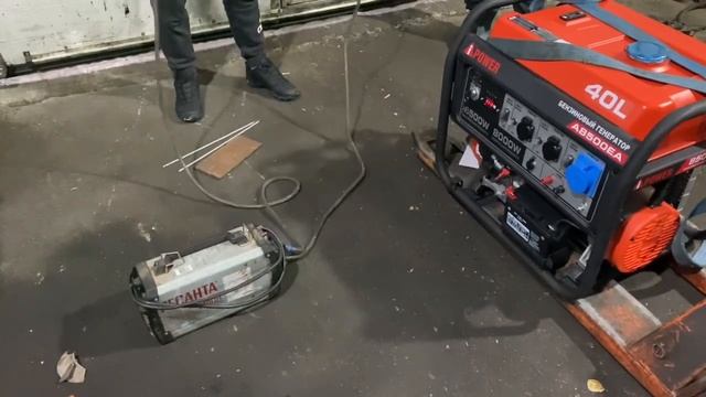 Генератор A-ipower 8500 EA для подключения сварочного аппарата Ресанта , запуск, обзор со сваркой смотреть онлайн